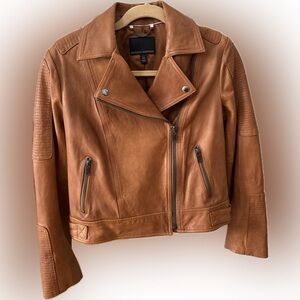 Banana Republic Tan Leather Jacket